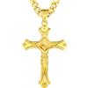 AEONSLOVE Collana Crocifisso Uomo Ciondolo Croce Cristiana Argento 925 per Uomo Donna Collana con Croce Gesù Cristo Cattolico Cristiani Gioielli Religiosi