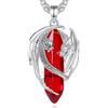 AEONSLOVE Collana Corniola Donna Ciondolo Drago Vichingo Uomo Ciondolo Corniola Pietra Naturale Naturale Collana Cristallo Cristalli Pietre Naturali Gioielli Cristalloterapia