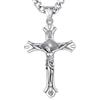 AEONSLOVE Collana Crocifisso Uomo Ciondolo Croce Cristiana Argento 925 per Uomo Donna Collana Croce con Gesù Cristo Amuleto di Protezione Cattolico Cristiani Gioielli Religiosi
