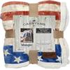 Carstens, Inc. Wrangler,Coperta in pile Sherpa oversize, super morbida, 137,2 x 172,7 cm, motivo: stelle e strisce