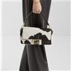 FENDI Borsa a secchiello FENDI Pre-26SS FF Motif in pelle di vitello marrone scuro ...