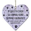 CARISPIBET Animali targa muro appendere cartello decorativi segno carino decorazione domestica soggiorno segni di cucina segni di casa 12 x 12 cm