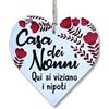 CARISPIBET Casa dei Nonni | segno decorativo per la casa segni regalo decorazione della casa del soggiorno 12 x 12 cm