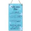 CARISPIBET Solo una zia | segni decorativi di casa divertenti decorazioni d'interni targhe decorative per la famiglia zie sorella regali di decorazione 30 x 15 cm