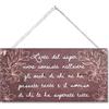 CARISPIBET L' arte del saper vivere | simpatici cartelli decorativi regali per lei segno regalo ispiratore decorazione domestica per soggiorno camera da letto 15 x 30 cm