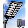JAYNLT Y-9800W Lampione Solare LED Esterno con Sensore Movimento, 6500K Faro led Esterno con Pannello Solare, IP67 Impermeabile lampioni Solari per Cortile Garage Giardino Strada