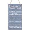 CARISPIBET Regole della casa | decorazioni per la casa cartelli di cucina cartelli per la decorazione domestica 30 x 15 cm