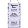CARISPIBET Ti amiamo Papà | decorazioni per la casa cartelli di cucina cartelli per la decorazione domestica 30 x 15 cm