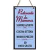 CARISPIBET Ristorante della mamma | segni decorativi segni di cucina decorazioni d'interni divertenti targhe decorative per la casa madre regali per lei 30 x 15 cm