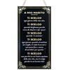 CARISPIBET A mio marito | cartello decorativo per la casa cartelle di cucina decorazione della camera da letto regalo per lui cartelle adorabili 30 x 15 cm