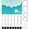 KnitPro - Set di punte per ferri circolari intercambiabili Nova Cubics Deluxe - (4,00-8,00 mm)