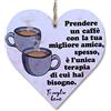 CARISPIBET Prendere un caffé con la tua miglore amica | segni della decorazione della casa regali camera da letto decorazioni della casa cucina 12 x 12 cm
