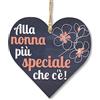 CARISPIBET Alla nonna più speciale | segno decorativo per la casa decorazioni segni di cucina regali per la nonna compleanno targhe decorative 12 x 12 cm
