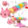 Lypsochaat Giochi Neonato 0 3 6 9 Mesi, Giochi Montessori Sensoriali Musicali per Neonati 0-3-6 mesi, Peluche Tummy Time Regalo Neonato Maschio Neonata Femmina Giochi Nascita Bimba Bimbo (Rosa)
