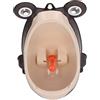 Tonysa Orinatoio per Bambini, Orinatoio Portatile per Allenamento del Vasino, Carino Rana per Ragazzi Toilet per Bambini WC Montato a Parete per Bambino in Piedi Orinatoio (Caffè)