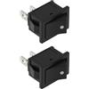 Be In Your Mind Pulsante di Accensione per Camper Set da 2 12V 6A 20 X 12mm Compatibile con Spinflo Compatibile con Dometic