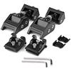 KIMISS KI7250 2pcs Hood Lock Catch Set Hood Latches Kit Staffa Fibbia Tenere premuto