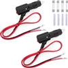 GUNGY Spinotto Accendisigari Auto con Interruttore 12V/24V Presa Accendisigari Cavo Prolunga 60cm 14AWG Spina Accendisigari Maschio con Fusibile 15 A per Auto SUV Camper 2 Pezzi