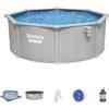Bestway Set piscina Hydrium grigio chiaro - 366x122 cm