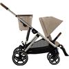 Cybex Gold Passeggino gemellare Gazelle S - Almond Beige (Taupe Frame)