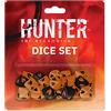 Renegade Game Studios Hunter: The Reckoning 5th Edition Dice Set | 15 Custom 20mm d10s for Tabletop RPG - Includes Orange & Black Desperation Dice