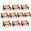 HOgardenME 10 Pz Miniatura Modello Treno HO per TT Scala Park Bench Collection Per Strada E Piattaforma Scene Modello Treno Layout