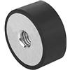 KIPP K0573.03002555.20 K0573 - Parafango in gomma, colore: Nero