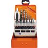 Projahn 91013 - Set di punte filettate per trapano HSS-G, 15 pezzi da M3 a M12
