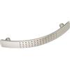 Sun Chain Maniglia Paris LA 96 mm - Maniglia per mobili di design, larghezza 124 mm, maniglia ad arco per armadi e cassetti, zinco pressofuso nichelato opaco
