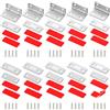 Simpeak Set di 10 Calamite Magnetiche per Porte dell'armadio, Chiusura Magnetica per Porta Scorrevole, Autoadesive per Armadio da Cucina, Chiudiporta, 5 Dritti + 5 a Forma di L