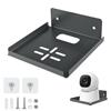 mimzemamz Staffa per Telecamera Esterna,Supporto Telecamera Esterna con Accessori Forati, Adesivo No-punch,Supporto Portatile per Soggiorno,Camera da Letto,Ingresso,Bagno,1 Pezzo,Nero