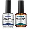 Morovan Primer Unghie Gel: Nail Prep e Non-Acid Primer Deidratatore per Gel Unghie Ricostruzione e Semipermanente Kit Regalo con Super Adesivo a Asciugatura Rapida