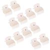 LATRAT Hot Roller Clips 12 pezzi bigodini fermagli per capelli in plastica, per donne e ragazze, colore bianco