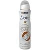 Dove Confezione da 6 deodorante spray da donna, Ritual Coconut & Jasmine, 0% alcool/anti-perspirante, 150 ml