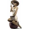 NAO Figura Statua Amico di Penna Lettere d'Estate 29x17cm Porcellana