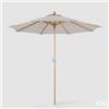 Enzo De Gasperi EDG Enzo de Gasperi Ombrellone da esterno Bamboo D250 cm Avorio