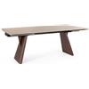 Andrea Bizzotto Tavolo Allungabile Maikki 200-300 x 100 cm Noce Travertino