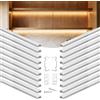 VEVOR Profilo per Strisce LED in Alluminio Sottopensile a Forma di U Lunghezza 2 m, Set di Profili per Strisce LED 20 pezzi per Illuminazione Sottopensile da Cucina, Canali Protezione Luci