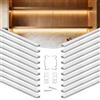 VEVOR Set di Profili per Strisce LED in Alluminio 20 pezzi Lunghezza 1 m, Profili a Forma di U per Strisce LED, Illuminazione Sottopensile Striscia Luci da Cucina, Canali Protezione Luci