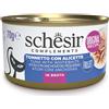 Schesir Cibo Umido Complementare in Lattine da 70 gr per Gatti - Tonnetto con Alicette - 12x70 gr - IN BRODO