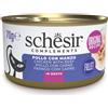 Schesir Cibo Umido Complementare in Lattine da 70 gr per Gatti - Pollo con Manzo - 12x70 gr - IN BRODO