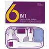 P-Beauty Dermaroller 6 in 1 Microneedling per corpo e viso Viola 1x1 p