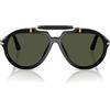 Persol Occhiali da Sole PO0202S 95/31 X Netflix Serie Senna Nero/Verde Unisex 57/13/140