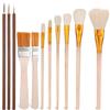 Hariendny 11 pennelli per smalto per ceramica sottosmalto pennello per pittura acrilica pennelli per pittura acrilica pennelli per miscelazione ceramica pennello per smaltatura lana capelli di capra pennello