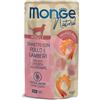Monge Natural Adult cottura al vapore gustosi Pezzetti 80 gr Tonnetto con pollo e gamberi - confezione da 24 pezzi - Cibo umido per gatti - 1° ORDINE? 20% di sconto SU BRAND ESCLUSIVI, codice BZR20