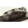 Looksmart BUGATTI CHIRON SPORT GREY CARBON W/ITALIAN RED FRAME 1:43