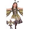 FIESTAS GUIRCA Costume bambina farfalla meraviglioso - abito farfalla giallo con ali - costumi ragazza - ragazze età 7-9 anni