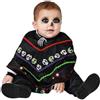 Atosa Costume Scheletro Poncho Messicano Bimbo 6 A 12 MESES