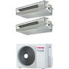 Toshiba - Climatizzatore Toshiba Canalizzabile ribassata dual split 9000+12000 9+12 Btu RAS-2M14G3AVG-E inverter R32 A+++