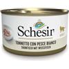 Schesir Cat Adult Cibo Umido per Gatti - Tonnetto con Pesce Bianco - JELLY - 24x85 gr